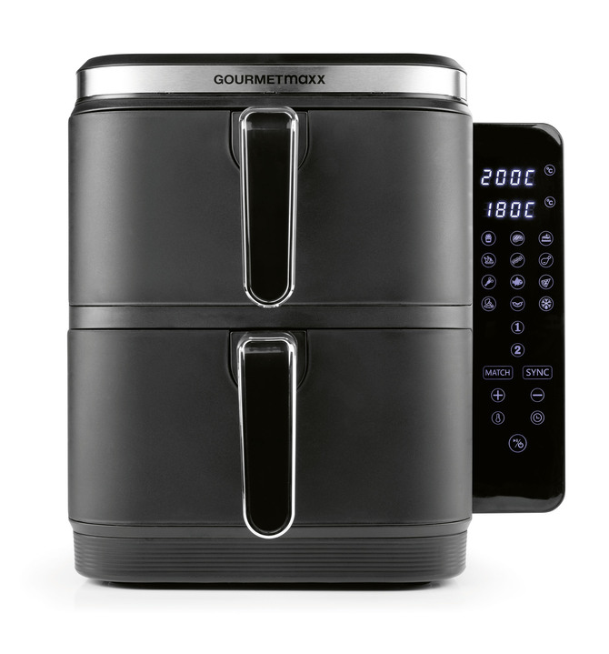 Heißluftfritteusen - Digitale Doppelkammer-Heißluftfritteuse „FryUP“, in Farbe WEISS Ansicht 8