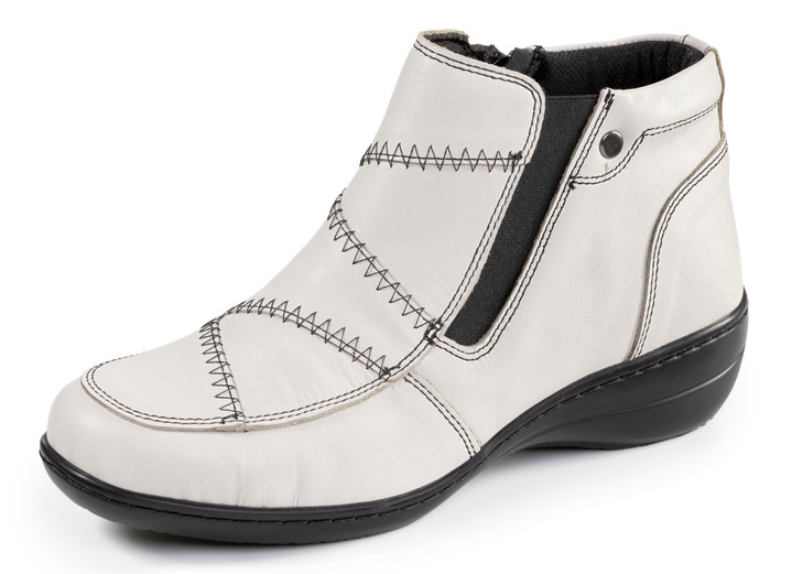 Stiefel & Stiefeletten - ELENA EDEN, bequeme Damen-Boots, Weite H, mit herausnehmbarem Fußbett, in Größe 036 bis 042, in Farbe ECRU Ansicht 1