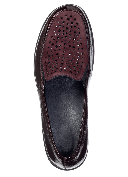 Slipper & Schnürschuhe - ELENA EDEN, bequeme Damen-Slipper, Weite H, mit herausnehmbarem Fußbett, in Größe 3 1/2 bis 8, in Farbe BURGUND Ansicht 2