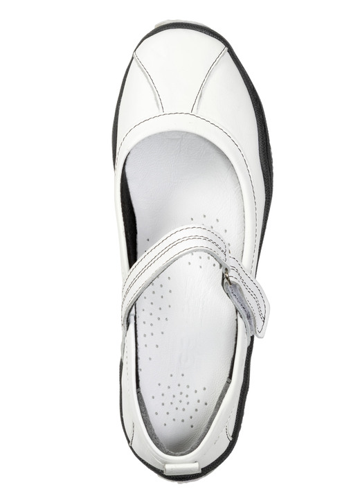 Slipper & Schnürschuhe - Gemini, klassische Damen-Slipper, Weite G, mit herausnehmbarem Fußbett, in Größe 036 bis 042, in Farbe WEISS Ansicht 2