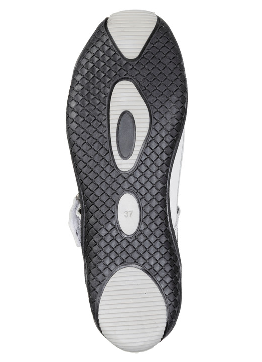 Slipper & Schnürschuhe - Gemini, klassische Damen-Slipper, Weite G, mit herausnehmbarem Fußbett, in Größe 036 bis 042, in Farbe WEISS Ansicht 3