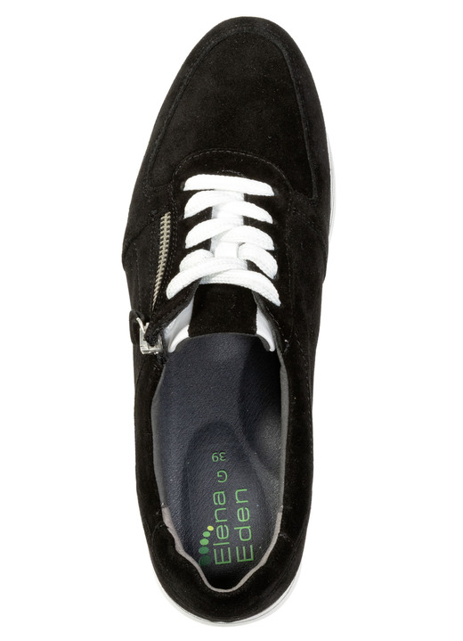 Slipper & Schnürschuhe - ELENA EDEN, bequeme Damen-Sneaker, Weite G, mit herausnehmbarem Fußbett, in Größe 036 bis 042, in Farbe SCHWARZ Ansicht 2
