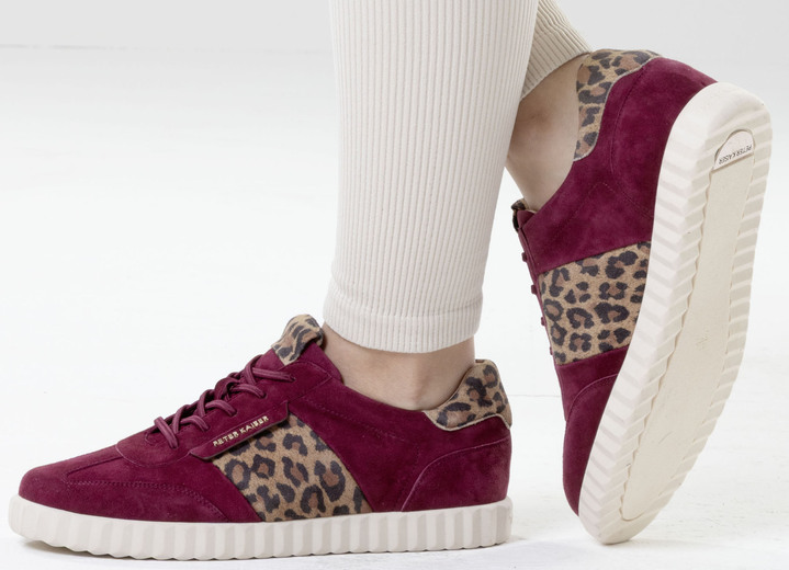 Slipper & Schnürschuhe - Peter Kaiser, trendige Damen-Sneaker, mit herausnehmbarem Fußbett, in Größe 3 1/2 bis 8, in Farbe BORDEAUX-BRAUN Ansicht 4