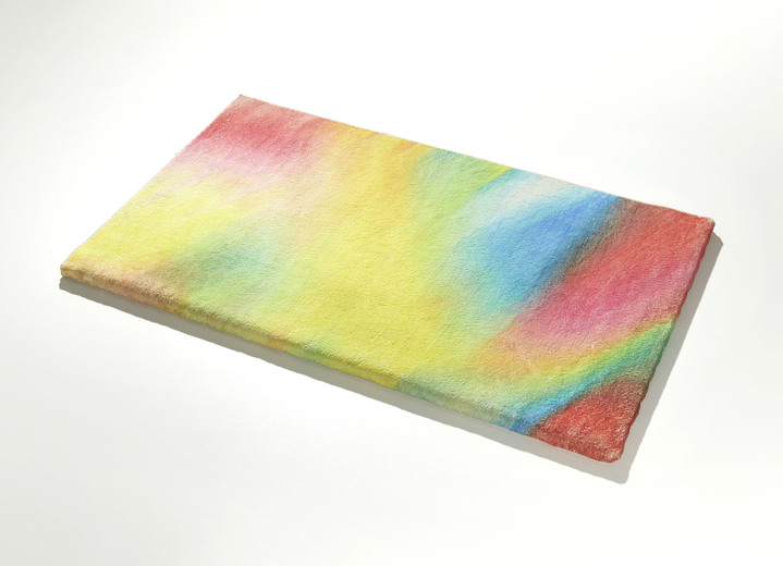 Badgarnituren - Badgarnitur, in Größe 100 (Vorleger halbrund, 50/ 80 cm) bis 112 (WC-Deckelbezug, 47/ 50 cm), in Farbe TÜRKIS Ansicht 3