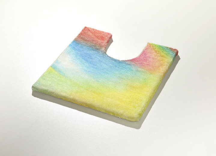 Badgarnituren - Badgarnitur, in Größe 100 (Vorleger halbrund, 50/ 80 cm) bis 112 (WC-Deckelbezug, 47/ 50 cm), in Farbe TÜRKIS Ansicht 6