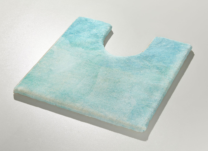 Badgarnituren - Badgarnitur, in Größe 100 (Vorleger halbrund, 50/ 80 cm) bis 112 (WC-Deckelbezug, 47/ 50 cm), in Farbe TÜRKIS Ansicht 13