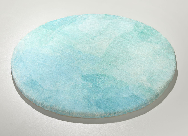 Badgarnituren - Badgarnitur, in Größe 100 (Vorleger halbrund, 50/ 80 cm) bis 112 (WC-Deckelbezug, 47/ 50 cm), in Farbe TÜRKIS Ansicht 12