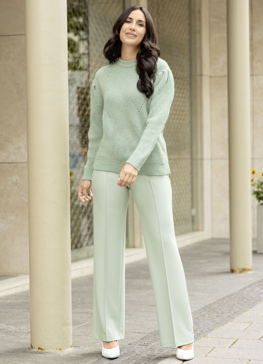 Damen - Hose in modischer Weite, in Größe 018 bis 052, in Farbe MINT Ansicht 4