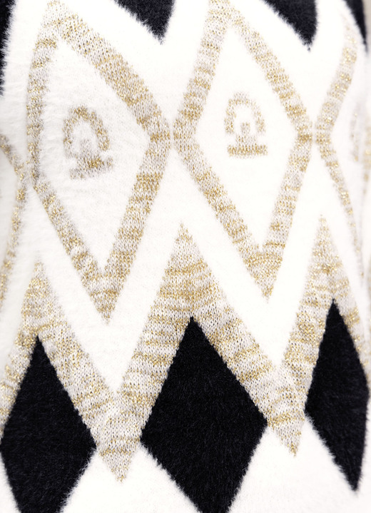 Langarm - Pullover mit flauschigem Effektgarn Ansicht 7 Langarm - Pullover mit flauschigem Effektgarn, in Größe 036 bis 052, in Farbe CAMEL-ECRU-GOLDFARBEN Ansicht 7