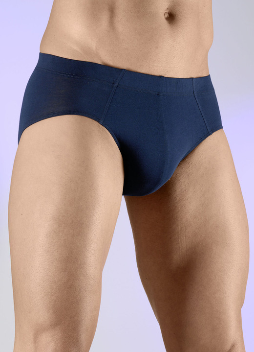 Herren - Schiesser, Dreierpack Slips mit Dehnbund, in Größe 3XL (9) bis XXL (8), in Farbe MARINE Ansicht 1