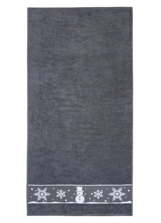 Frottier Handtücher - Flauschige Frottier-Serie mit Jacquard-Bordür, in Größe 200 (1 Handtuch, 50/100 cm) bis 204 (1 Duschtuch, 70/140 cm), in Farbe ROT Ansicht 5