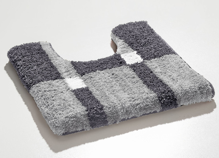 Wohnen - Badgarnitur mit rutschhemmender Rückseite, in Größe 100 (Vorleger halbrund, 50/ 80 cm) bis 112 (WC-Deckelbezug, 47/ 50 cm), in Farbe BEIGE-BRAUN Ansicht 19