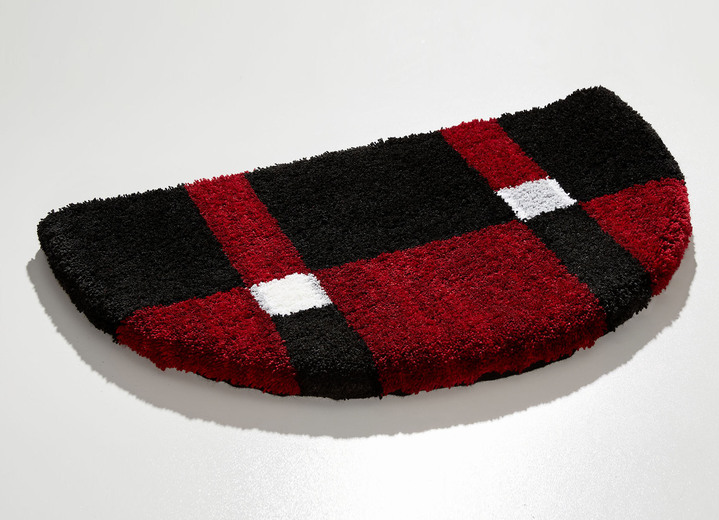 Wohnen - Badgarnitur mit rutschhemmender Rückseite, in Größe 100 (Vorleger halbrund, 50/ 80 cm) bis 112 (WC-Deckelbezug, 47/ 50 cm), in Farbe BEIGE-BRAUN Ansicht 3