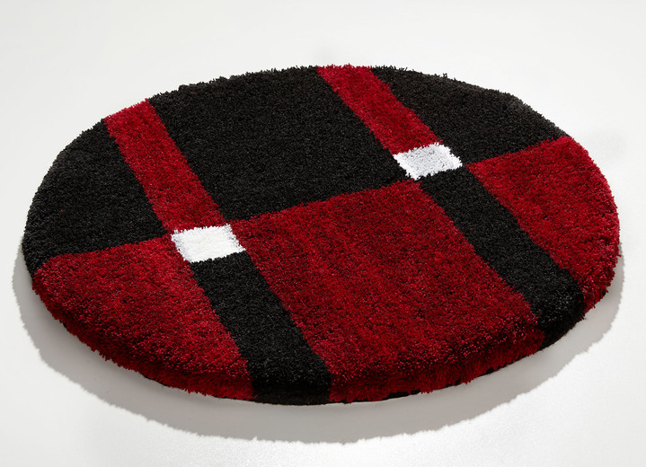 Wohnen - Badgarnitur mit rutschhemmender Rückseite, in Größe 100 (Vorleger halbrund, 50/ 80 cm) bis 112 (WC-Deckelbezug, 47/ 50 cm), in Farbe BEIGE-BRAUN Ansicht 6