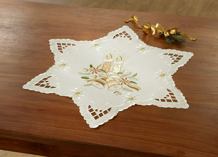 Heimtextilien - Liebevoll bestickte Tisch- und Raumdekoration, in Größe 130 (Deckchen oval, 30/ 45 cm) bis 404 (Kissenbezug, 40/ 40 cm), in Farbe MULTICOLOR Ansicht 6