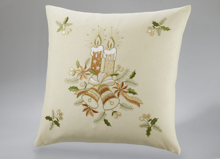 Heimtextilien - Liebevoll bestickte Tisch- und Raumdekoration, in Größe 130 (Deckchen oval, 30/ 45 cm) bis 404 (Kissenbezug, 40/ 40 cm), in Farbe MULTICOLOR Ansicht 10