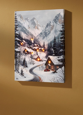 Weihnachtliches LED-Bild