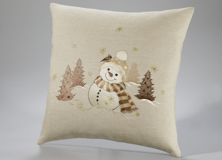 Heimtextilien - Bestickte Tisch- und Raumdekoration, in Größe 101 (Deckchen, 35x 50 cm) bis 404 (Kissenbezug, 40x 40 cm), in Farbe HELLBRAUN-BUNT Ansicht 8