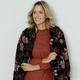 Jacken & Mäntel - Jacke mit Floralprint, in Größe 038 bis 052, in Farbe SCHWARZ-ROT-GELB – Farbe SCHWARZ-ROT-GELB – Ansicht 2