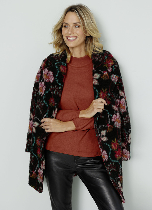 Jacken & Mäntel - Jacke mit Floralprint, in Größe 038 bis 052, in Farbe SCHWARZ-ROT-GELB Ansicht 2