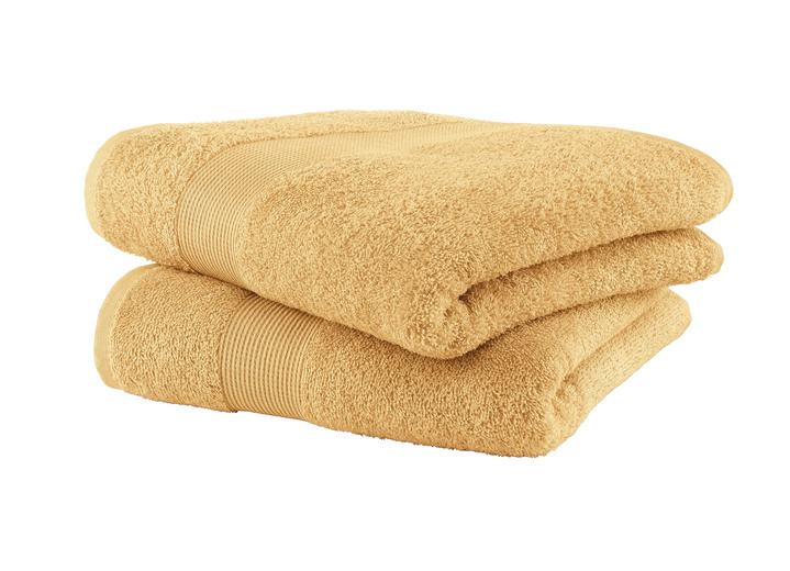 Frottier Handtücher - Kuschelige Frottier-Serie mit Bordüre, in Größe 200 (2 Handtücher, 50/100 cm) bis 210 (10-teiliges Sparset), in Farbe BLAU Ansicht 23