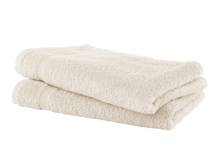 Frottier Handtücher - Kuschelige Frottier-Serie mit Bordüre, in Größe 200 (2 Handtücher, 50/100 cm) bis 210 (10-teiliges Sparset), in Farbe BLAU Ansicht 18