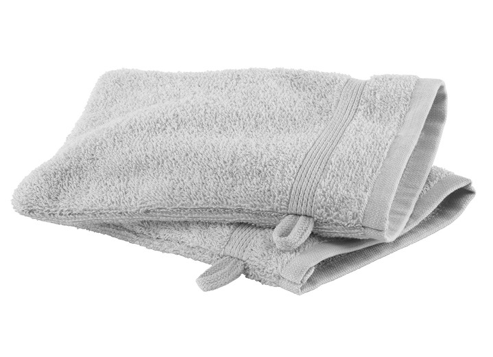 Frottier Handtücher - Kuschelige Frottier-Serie mit Bordüre, in Größe 200 (2 Handtücher, 50/100 cm) bis 210 (10-teiliges Sparset), in Farbe WEISS Ansicht 10