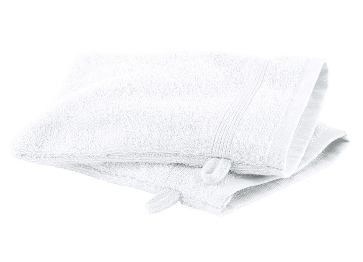 Frottier Handtücher - Kuschelige Frottier-Serie mit Bordüre, in Größe 200 (2 Handtücher, 50/100 cm) bis 210 (10-teiliges Sparset), in Farbe BLAU Ansicht 10