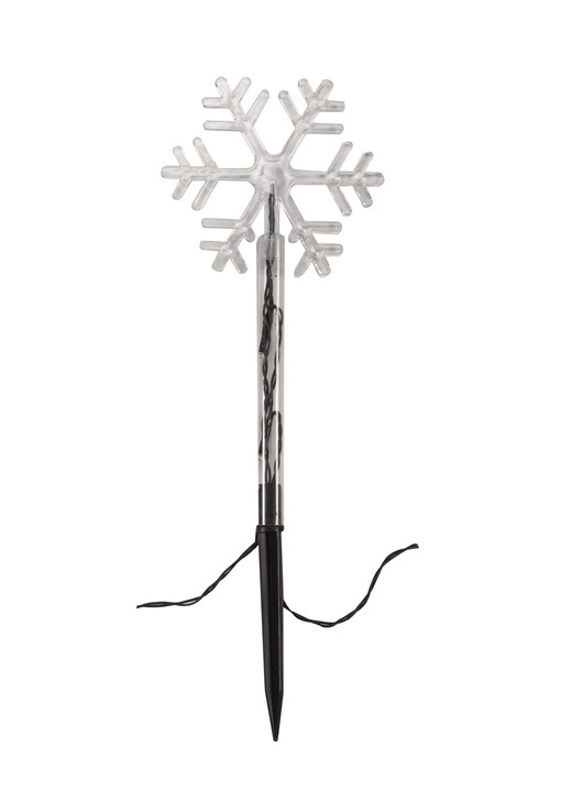 Garten - 8er Set Schneefocken Solarstecker, in Farbe WARMWEISS Ansicht 3