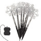 Garten - 8er Set Schneefocken Solarstecker, in Farbe WARMWEISS – Farbe WARMWEISS – Ansicht 2