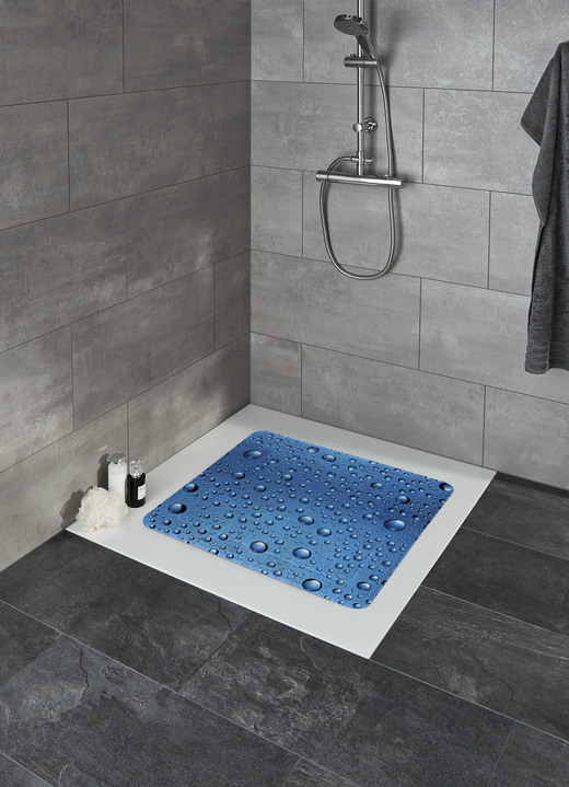 Badezimmeraccessoires - Sicherheits-Einlagen von Kleine Wolke, in Größe 300 (Duscheinlage, 55/55 cm) bis 302 (Nackenpolster, 32/22 cm), in Farbe BLAU Ansicht 3