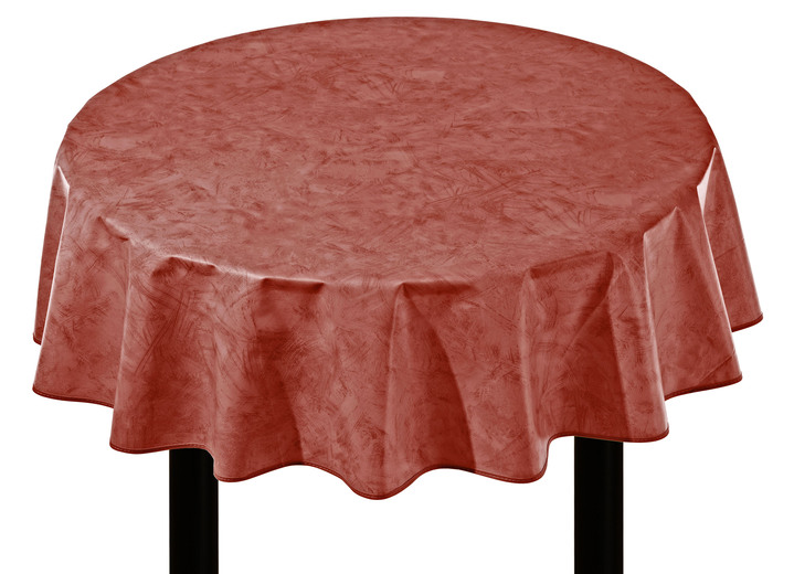 Gartentischdecken - Klassisch marmorierte Wachstuch-Tischdecke, in Größe 108 (Tischdecke, 80/ 80 cm) bis 220 (Tischdecke, oval, 155/220 cm), in Farbe BLAU Ansicht 15