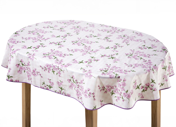 Gartentischdecken - Hochwertige und pflegeleichte Wachstuch-Tischdecken, in Größe 108 (Mitteldecke, 80/ 80 cm) bis 170 (Tischdecke oval, 155/220 cm), in Farbe HELLGELB Ansicht 6