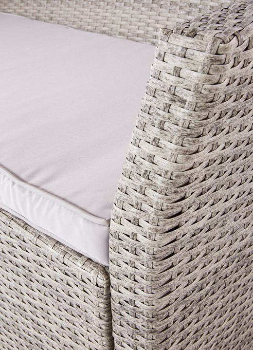 Gartenmöbel - Garten-Lounge, 4-teilig mit Auflagen, in Farbe GRAU Ansicht 7