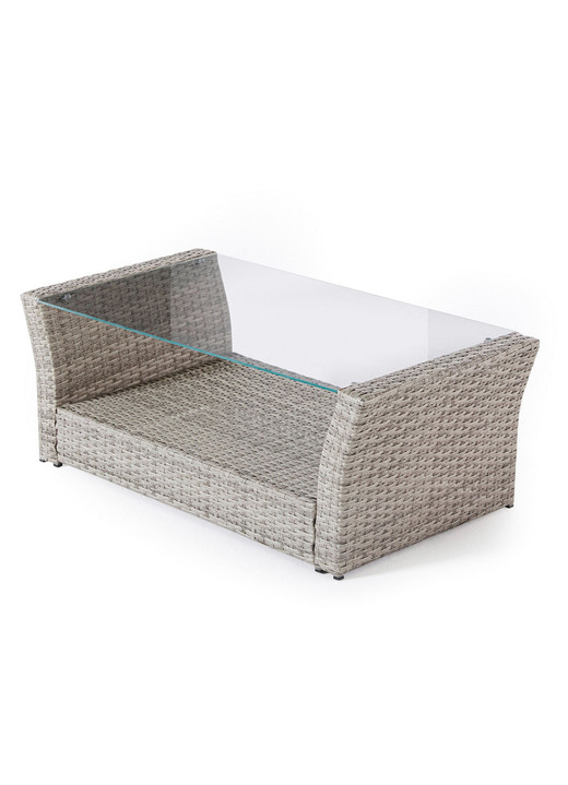 Gartenmöbel - Garten-Lounge, 4-teilig mit Auflagen, in Farbe GRAU Ansicht 5