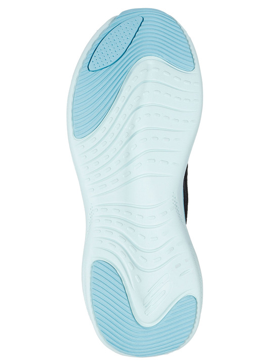 Slipper & Schnürschuhe - SKECHERS Sneaker mit geformter Slip-Ins Fersenplatte, in Größe 036 bis 041, in Farbe EISGRAU-MULTICOLOR Ansicht 8