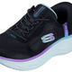 Slipper & Schnürschuhe - SKECHERS Sneaker mit geformter Slip-Ins Fersenplatte, in Größe 036 bis 041, in Farbe EISGRAU-MULTICOLOR – Farbe SCHWARZ-MULTICOLOR – Ansicht 1