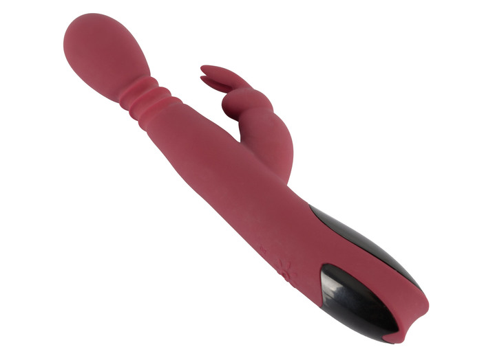 Erotik - Massagegerät Rabbitvibrator mit Wärmefunktion Ansicht 4 Erotik - Massagegerät Rabbitvibrator mit Wärmefunktion, in Farbe ROT-SCHWARZ Ansicht 4