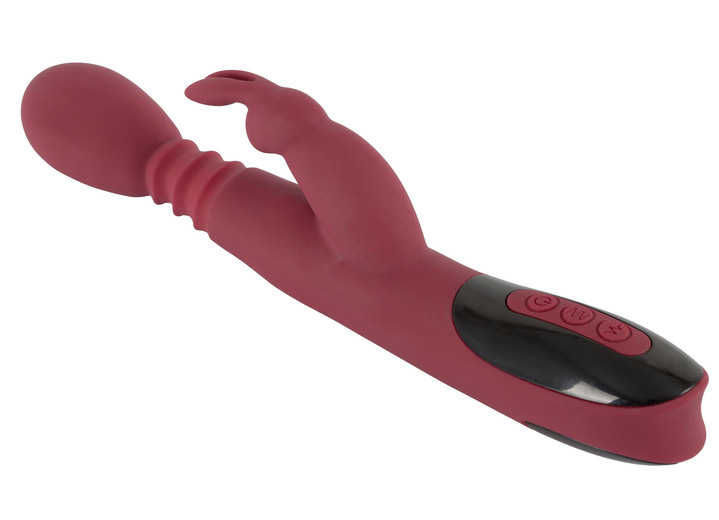 Erotik - Massagegerät Rabbitvibrator mit Wärmefunktion Ansicht 2 Erotik - Massagegerät Rabbitvibrator mit Wärmefunktion, in Farbe ROT-SCHWARZ Ansicht 2