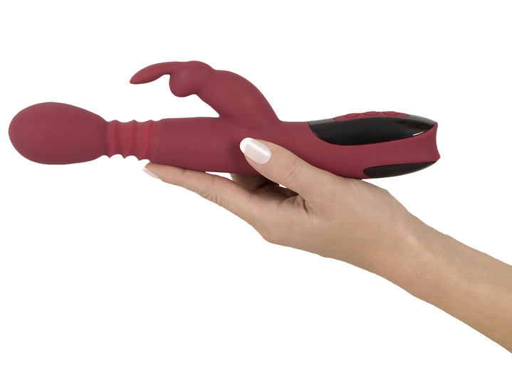 Erotik - Massagegerät Rabbitvibrator mit Wärmefunktion Ansicht 5 Erotik - Massagegerät Rabbitvibrator mit Wärmefunktion, in Farbe ROT-SCHWARZ Ansicht 5