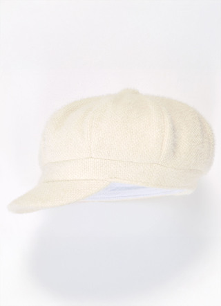 Elegante Damen-Ballonmütze, mit rückwärtigem Elastikeinsatz