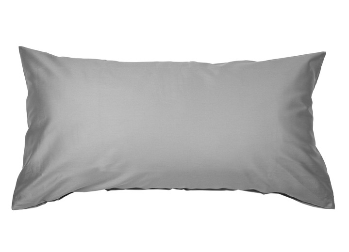 Dekokissen & Hüllen - Hochwertige Mako-Satin-Kissenbezüge mit Reißverschluss, in Größe 121 (2 Kissenbezüge, 40/80 cm) bis 125 2 (Kissenbezüge, 40/60 cm), in Farbe HELLBLAU Ansicht 17