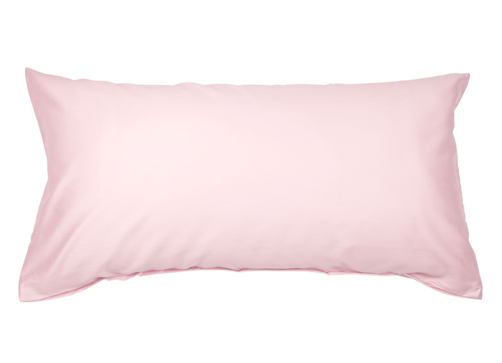 Dekokissen & Hüllen - Hochwertige Mako-Satin-Kissenbezüge mit Reißverschluss, in Größe 121 (2 Kissenbezüge, 40/80 cm) bis 125 2 (Kissenbezüge, 40/60 cm), in Farbe HELLBLAU Ansicht 23