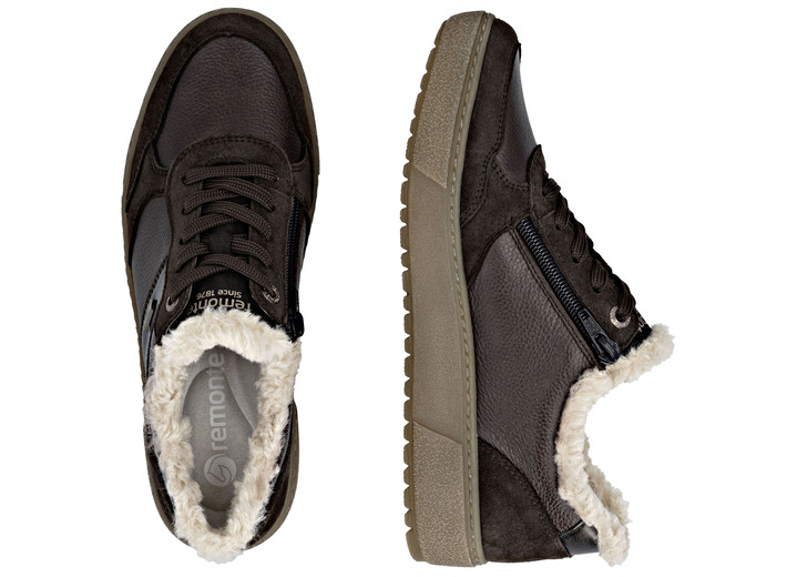 Slipper & Schnürschuhe - Remonte, bequeme Damen-Sneaker, Winterschuhe, Weite G, mit herausnehmbarem Fußbett, in Größe 036 bis 042, in Farbe BEIGE Ansicht 10