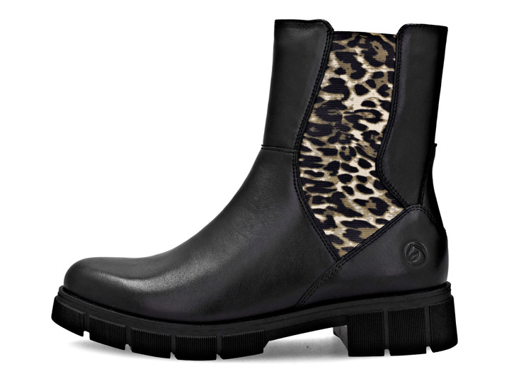 Stiefel & Stiefeletten - Remonte, modische Damen-Stiefeletten, Winterschuhe, Weite G, mit Reißverschluss, in Größe 036 bis 042, in Farbe SCHWARZ-BRAUN Ansicht 4