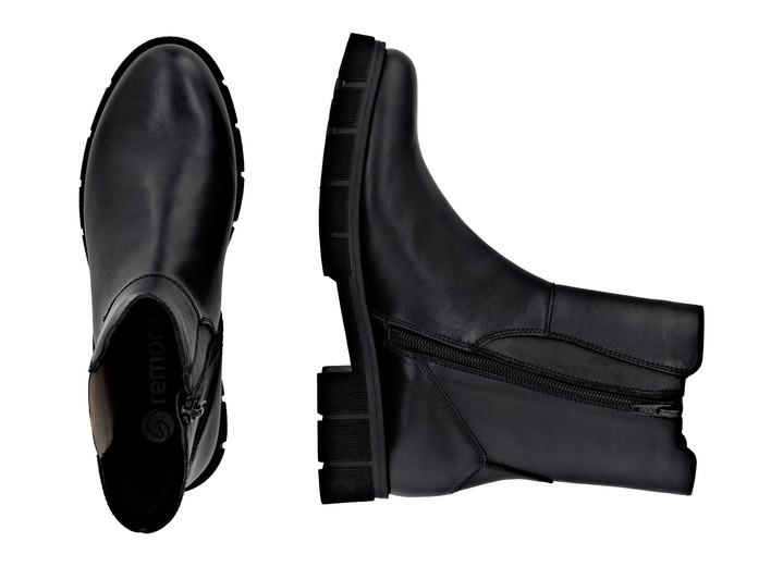 Stiefel & Stiefeletten - Remonte, modische Damen-Stiefeletten, Winterschuhe, Weite G, mit Reißverschluss, in Größe 036 bis 042, in Farbe SCHWARZ-BRAUN Ansicht 6