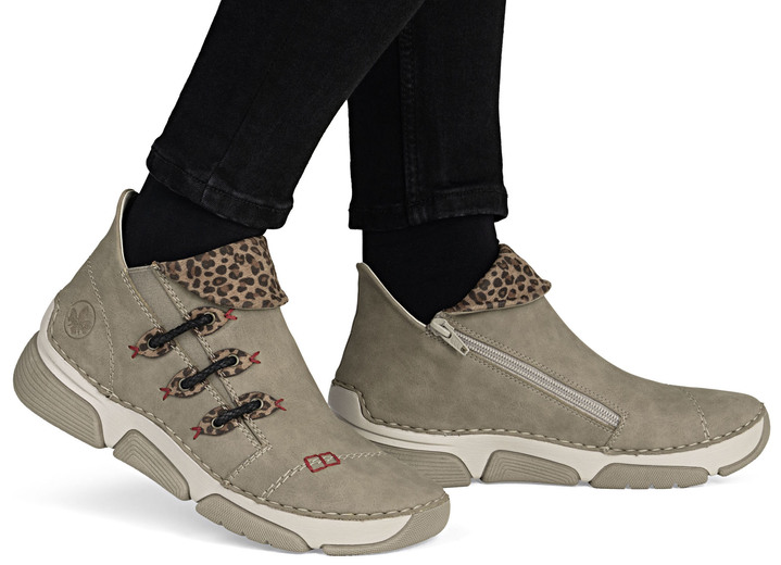 Schuhe - Rieker, trendige Damen-Boots, Winterschuhe, mit Reißverschluss, in Größe 036 bis 042, in Farbe TAUPE-BRAUN Ansicht 8