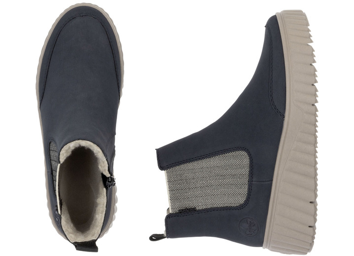 Schuhe - Rieker, trendige Damen-Boots, Winterschuhe, mit herausnehmbarem Fußbett, in Größe 036 bis 042, in Farbe DUNKELBLAU Ansicht 7