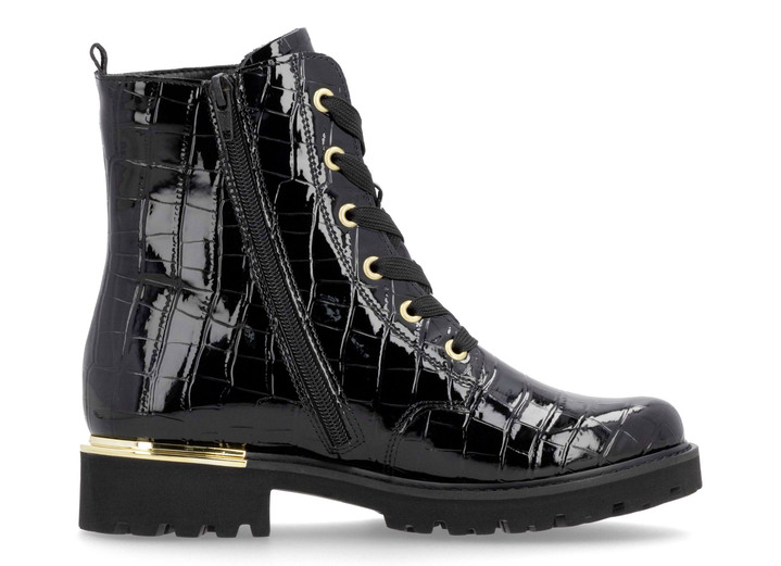 Stiefel & Stiefeletten - Remonte, stylische Damen-Stiefeletten, Winterschuhe, Weite G, mit herausnehmbarem Fußbett, in Größe 036 bis 042, in Farbe SCHWARZ-GOLD Ansicht 5