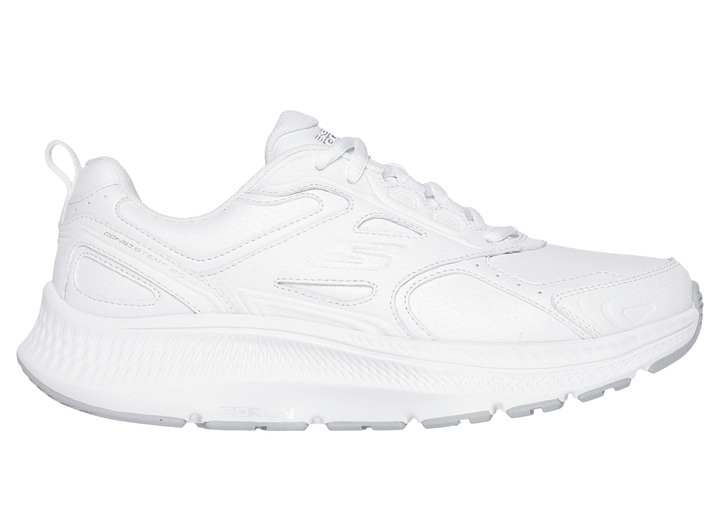 Slipper & Schnürschuhe - SKECHERS, sportliche Damen-Sneaker, aus Leder, in Größe 036 bis 041, in Farbe WEISS Ansicht 4